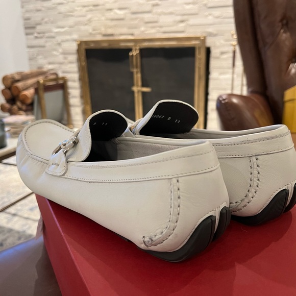 Men’s Salvatore Ferragamo Loafers Size 11 Chalk - Authentic - Picture 6 of 6